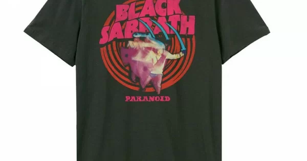 Amplified Vintage Charcoal Small T Shirt Black Sabbath Paranoid